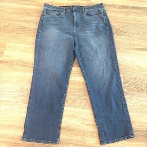 TORRID JEANS WOMENS SZ 20R BLUE HIGH-RISE STRAIGHT CLASSIC DENIM STRETCH CASUAL